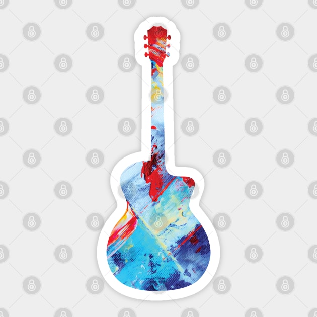 Acoustic Guitar Paint Texture Sticker by nightsworthy